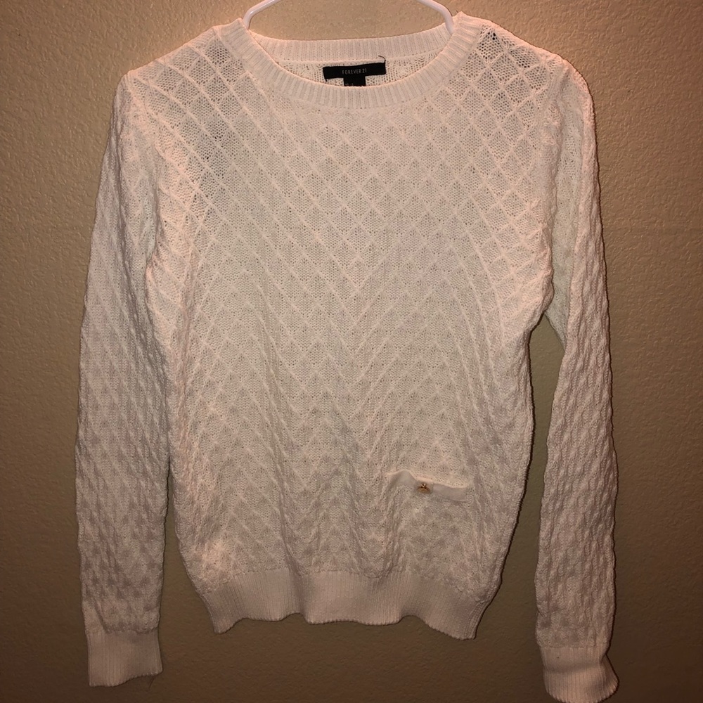 white sweater FOREVER21